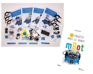 Livre "36 projets avec le robot mBot" + modules complémentaires