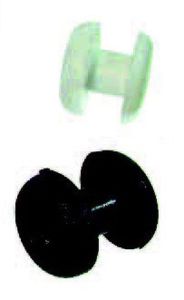 ACM-RIV-N-2M5-01 Rivet plastique épaisseur serrée 2,5 mm maxi - NOIR