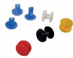 Rivets plastique epaisseur 2.5 mm ROUGES