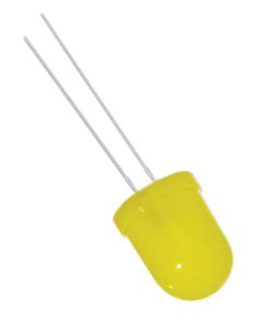 DEL-10-J-DIFF DEL Jaune ø 10mm Diffusante (boîtier translucide jaune)