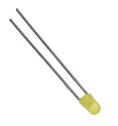 DEL-3-J-DIFF DEL Jaune ø 3mm Diffusante