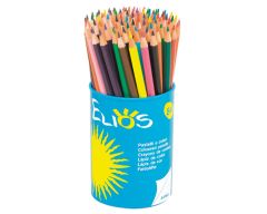 Crayons de couleur Giotto Elios, pot de 84 (12 coul x 7)