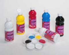 Acrylique GLOSSY, assortiment de 6 flacons de 500 ml
