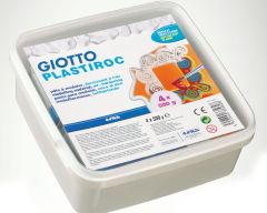 Pâte à modeler Plastiroc blanc, pack 2kg, 4 x 500g (boîte hermétique)