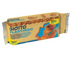 Pâte à modeler Plastiroc terra cotta, pain de 1kg