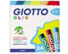 Pastels à l'huile Giotto Olio Ø 10 mm, étui de 24