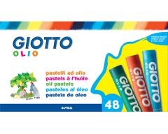 Pastels à l'huile Giotto Olio Ø 10 mm, étui de 48